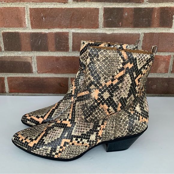Circus by Sam Edelman Womens Garth Animal Print Western Ankle Boots US 7.5 M NEW - Picture 5 of 10